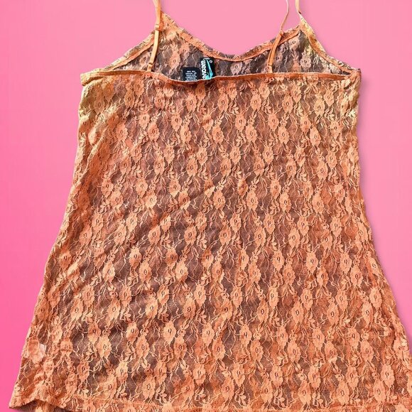 Y2K Weavers lace cami tank vintage fairycore boho layering - Picture 3 of 5